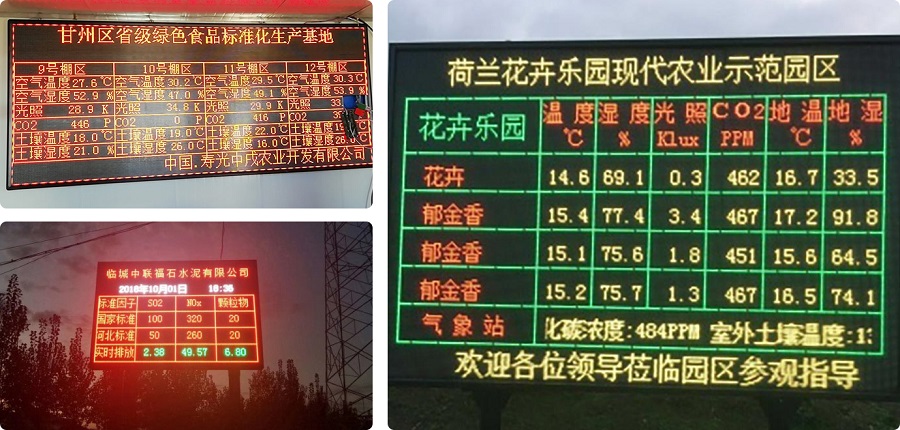 山東萬棚農業LED顯示屏現場案例
